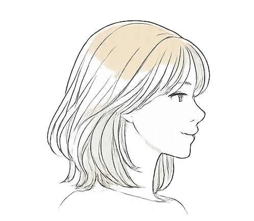 髪表面の広がりやパサつきに悩む大人女性